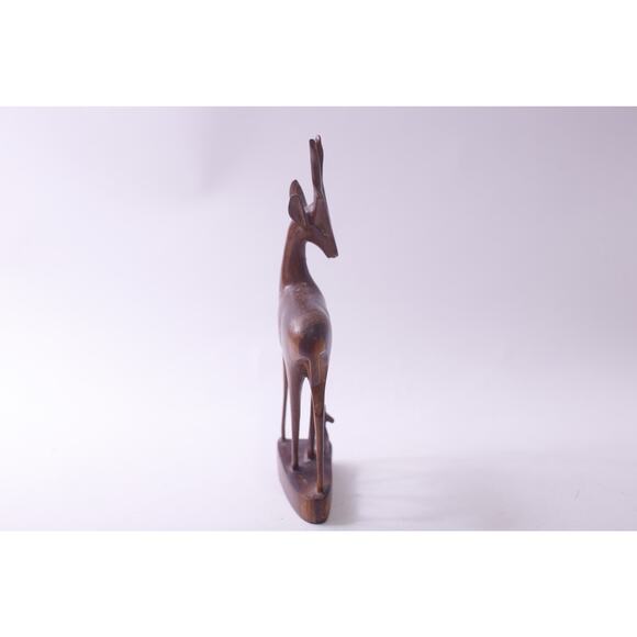 Gazelle, Mother and Baby, Sculpture, Wooden, Contemporary, Art, ~ 250809-WH 439 - Picture 2 of 4
